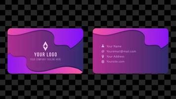 Name Card and Business Card Template Design Abstract Background EPS 10 Vector