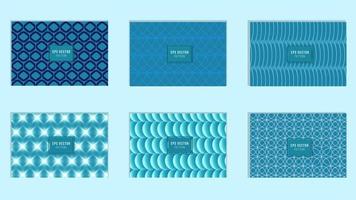 Blue Design Presentation Template Seamless Pattern Background for Powerpoint, Brochure, Web, Company Profile, Brand, Banner vector