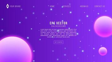 Purple Space Web Design Astronomy Galaxy Abstract Background EPS 10 Vector For Website, Landing Page, Home Page, Web Page