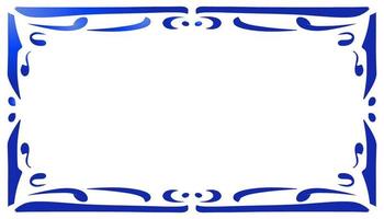 Aesthetic abstract blue border background design suitable for invitation design, greeting cards and others vector