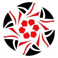 The aesthetic design of the ball symbol is suitable for logos, icons and so on vector