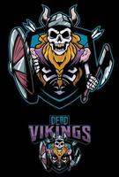 Dead Vikings Mascot vector