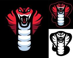 Red Cobra Mascot vector