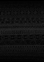 African Pattern Minimal Black vector