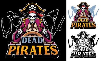 Dead Pirates Mascot vector