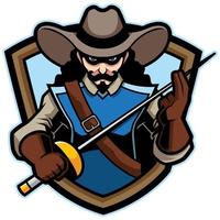 Musketeer Mascot Design vector