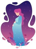 Pregnant Woman Concept vector