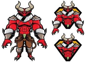 Demon Fantasy Mascot vector