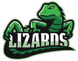 Lizards Team Mascot vector