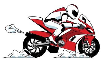 Motorcycle Racer Mascot vector