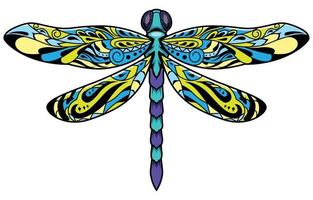 Dragonfly Mascot Illustration vector
