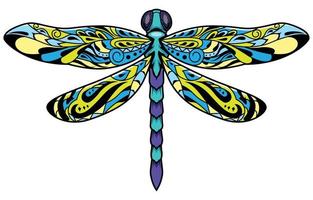 Dragonfly Mascot Illustration vector