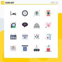 16 Creative Icons Modern Signs and Symbols of softbox lighting plug light wifi Editable Pack of Creative Vector Design Elements