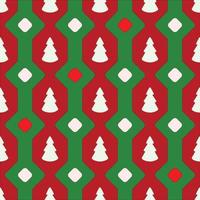 Christmas tree seamless vector pattern design