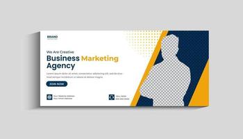 Digital business marketing Social media cover Template vector