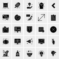 25 iconos de negocios universales vector ilustración de icono creativo para usar en proyectos relacionados con la web y dispositivos móviles