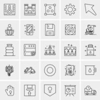 25 Universal Business Icons Vector Creative Icon Illustration to use in web and Mobile Related project
