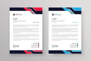 letterhead design for business modern corporate identity stylish company invoice and a4 cover design vector