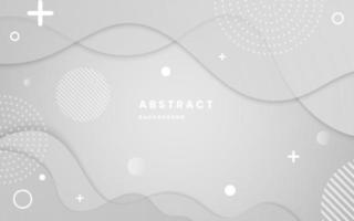 Gradient soft background in grey, white colors. Liquid dynamic shapes abstract composition. Fluid modern template for poster, template, backdrop, wallpaper,card etc. llustration vector 10 eps.