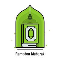 Ramadan Kareem concept banner vector illustration