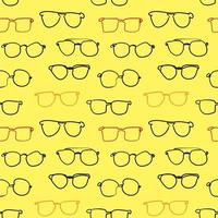 Vector colorful glasses seamless pattern. For textiles, interior design, for book design, website background.