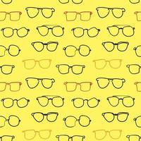 Vector colorful glasses seamless pattern. For textiles, interior design, for book design, website background.