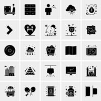 25 iconos de negocios universales vector ilustración de icono creativo para usar en proyectos relacionados con la web y dispositivos móviles