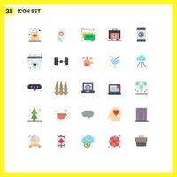 25 Creative Icons Modern Signs and Symbols of mobile healthbag hat bag message Editable Vector Design Elements