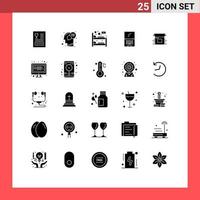 25 iconos creativos signos y símbolos modernos de imac monitor mind computer hostel elementos de diseño vectorial editables vector