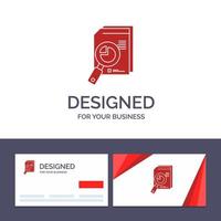 Creative Business Card and Logo template Research Analysis Analytic Analytics Chart Data Graph Vector Illustration