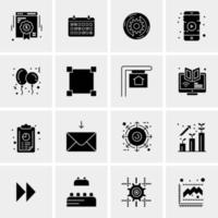 16 Universal Business Icons Vector Creative Icon Illustration to use in web and Mobile Related project