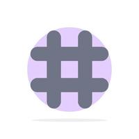Follow Hash tag Tweet Twitter Abstract Circle Background Flat color Icon vector