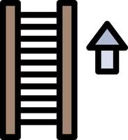 escalera escalera escalera flecha color plano icono vector icono banner plantilla