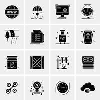 16 Business Universal Icons Vector Creative Icon Illustration to use in web and Mobile Related project