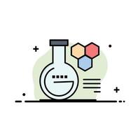 Chemistry Lab Chemistry Lab Education Business Logo Template Flat Color vector