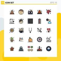 25 Creative Icons Modern Signs and Symbols of development cone money build video Editable Vector Design Elements