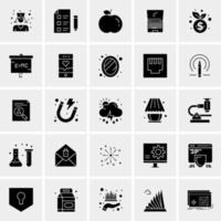 25 iconos de negocios universales vector ilustración de icono creativo para usar en proyectos relacionados con la web y dispositivos móviles