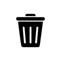 Trash icon vector