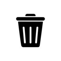 Trash icon vector