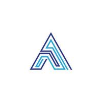 Letter a symbol illustration design vector