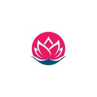 Lotus symbol vector icon illustration