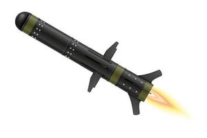 hand portable missile system vector illustration isolated on white background