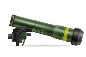 hand portable missile system vector illustration isolated on white background