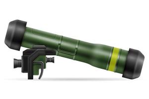 hand portable missile system vector illustration isolated on white background