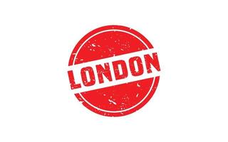 LONDON rubber stamp texture with grunge style on white background vector