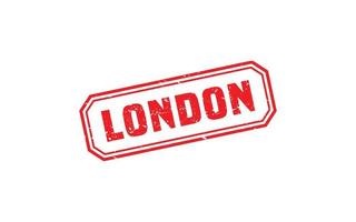 LONDON rubber stamp texture with grunge style on white background vector