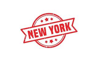 NEW YORK rubber stamp texture with grunge style on white background vector