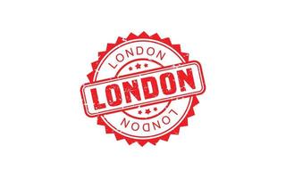 LONDON rubber stamp texture with grunge style on white background vector