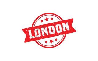 LONDON rubber stamp texture with grunge style on white background vector