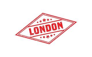 LONDON rubber stamp texture with grunge style on white background vector